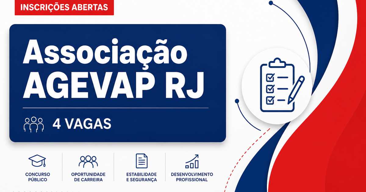 Associação AGEVAP RJ abre processo seletivo com 4 vagas para CBH-BG - Associação AGEVAP RJ