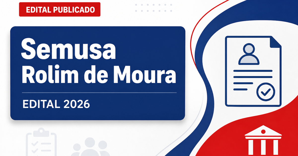 Processo seletivo da Semusa Rolim de Moura RO para tutores na Saúde - Secretaria Municipal de Saúde