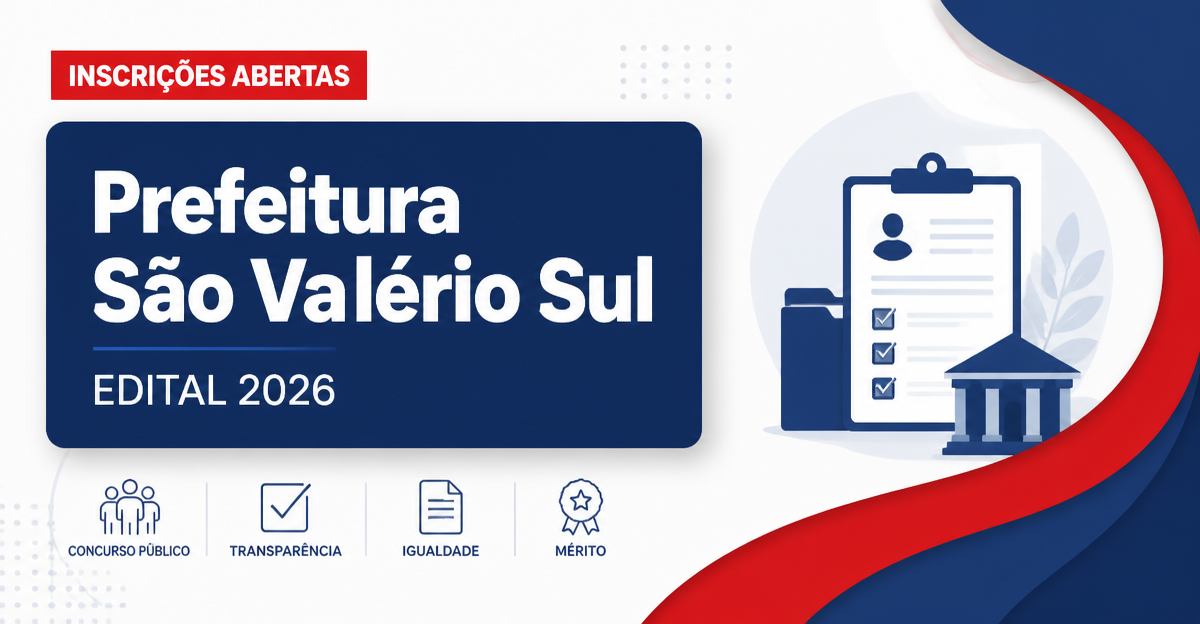 Prefeitura de São Valério do Sul RS abre processo seletivo para servente - Prefeitura de São Valério do Sul