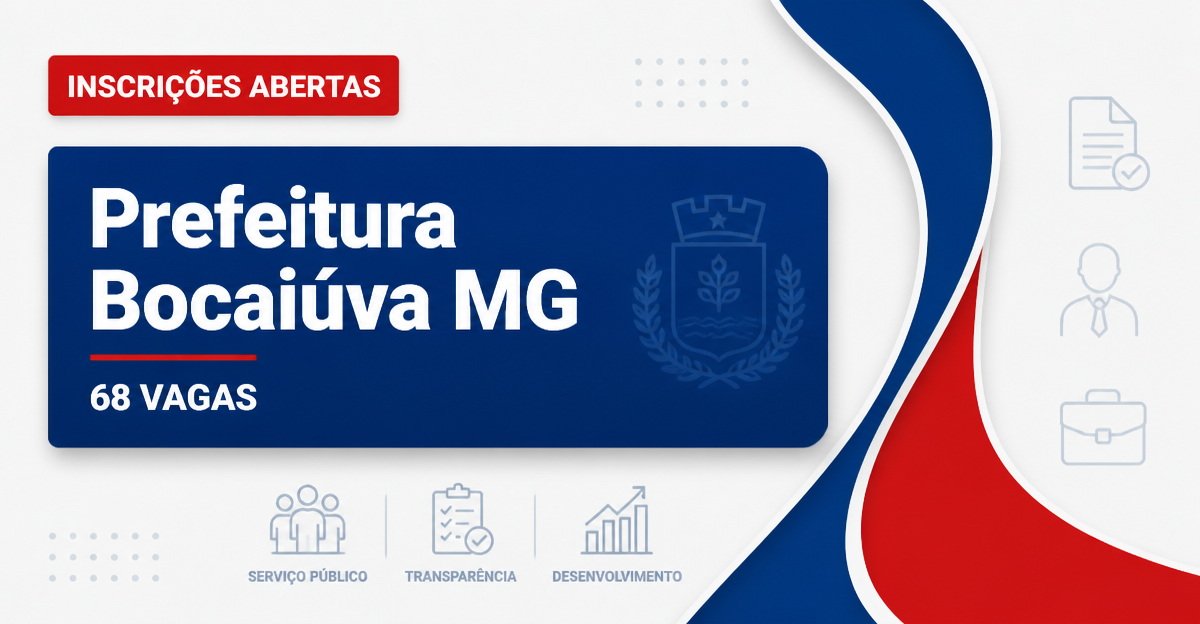 Prefeitura de Bocaiúva: Prefeitura de Bocaiúva - MG retifica processo seletivo para Agentes Comunitários de Saúde - Prefeitura de Bocaiúva