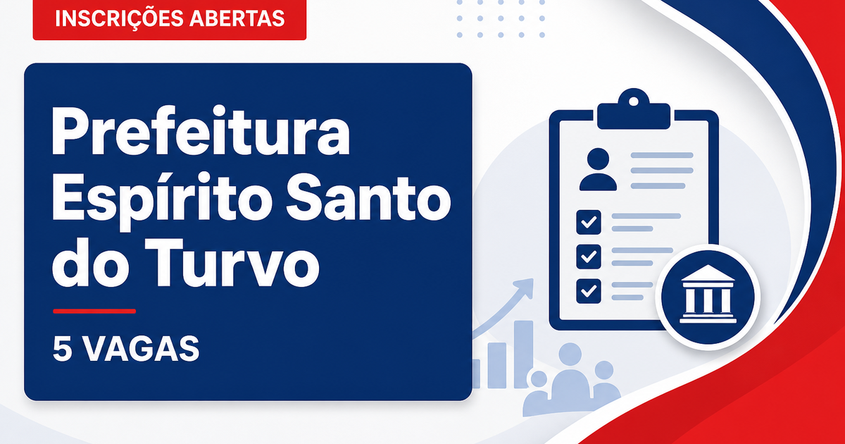 Prefeitura de Espírito Santo do Turvo: Prefeitura de Espírito Santo do Turvo - SP abre concurso para diversos cargos - Prefeitura de Espírito Santo do Turvo