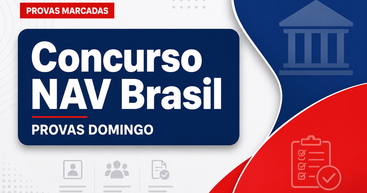 Concurso NAV Brasil: veja orientações para provas de domingo, 2 - NAV Brasil: veja orientaçõesra provas de domingo, 2