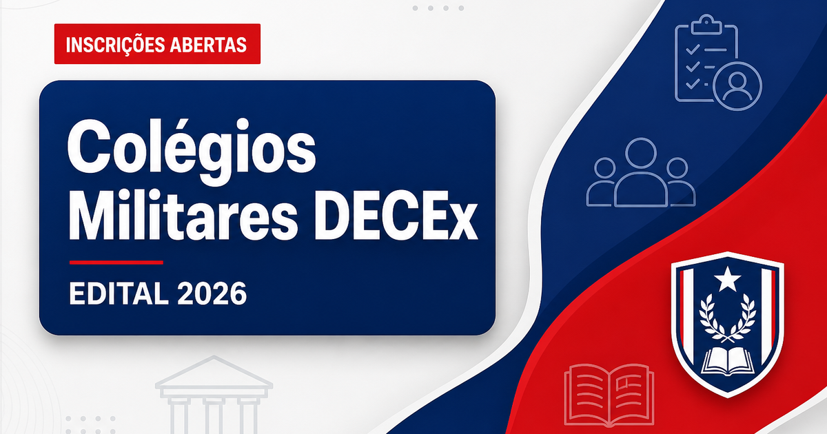 DECEx - Brasil: seleção para colégios militares abre vagas em diversas cidades - Departamento de Educação e Cultura do Exército