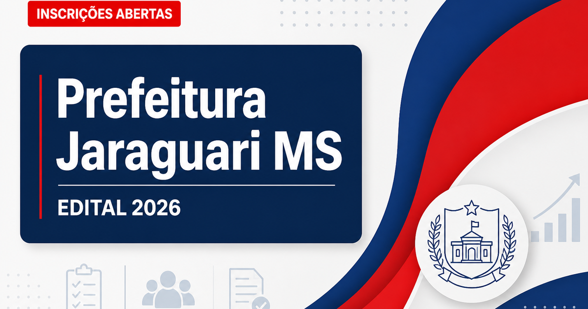 Prefeitura de Jaraguari - MS abre seleção para profissional de apoio escolar - Prefeitura de Jaraguari