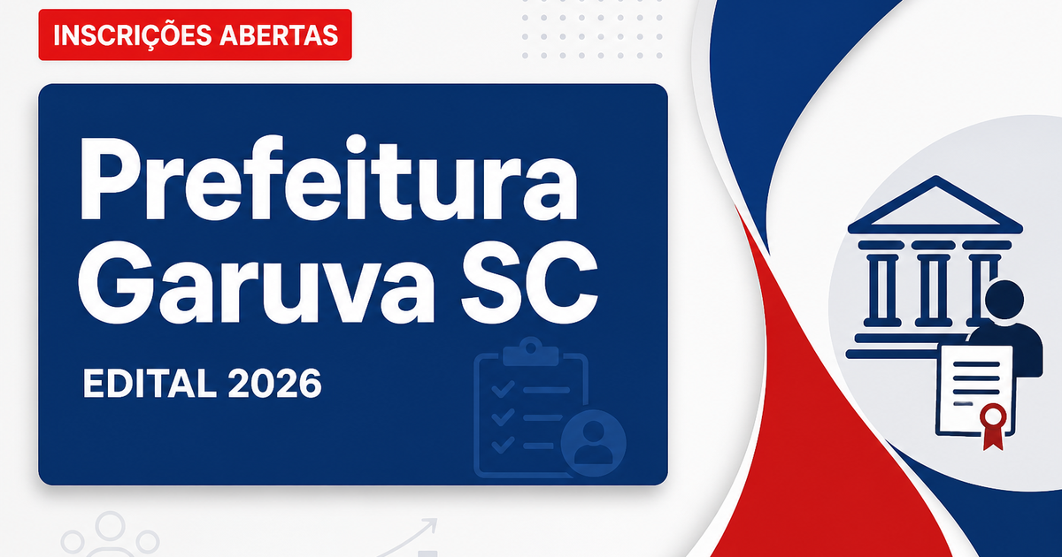 Prefeitura de Garuva - SC abre processo seletivo para Terapeuta Ocupacional e Fonoaudiólogo - Prefeitura de Garuva