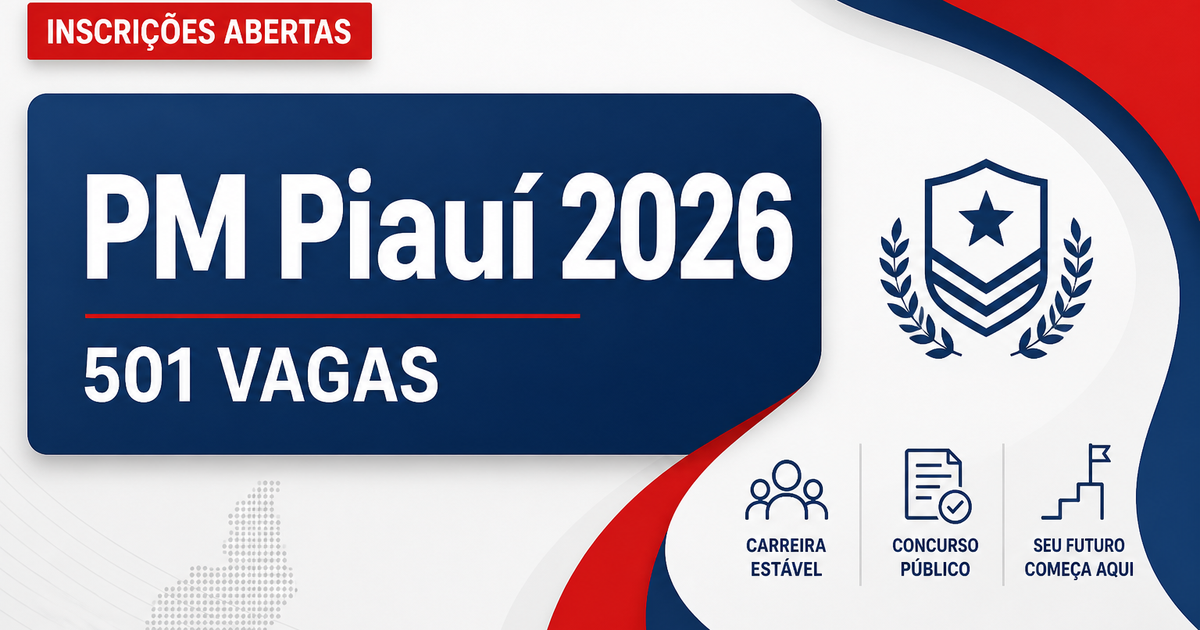 PMPI - Polícia Militar do Estado do Piauí: SEAD e PM - PI retificam concurso público para Soldado e Oficial Capelão - Polícia Militar do Estado do Piauí