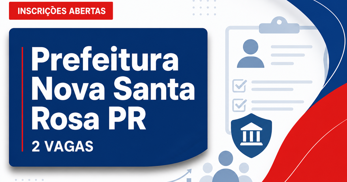 Prefeitura de Nova Santa Rosa: Prefeitura de Nova Santa Rosa - PR abre processo seletivo para Fonoaudiólogo - Prefeitura de Nova Santa Rosa