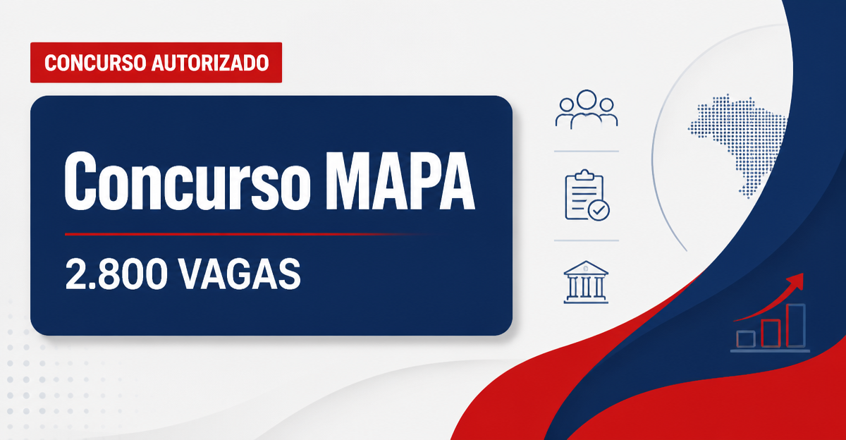 Novo concurso Mapa é solicitado com 2,8 mil vagas; veja cargos! - Novo  Mapa é solicitado com 2,8 mil vagas; veja cargos!
