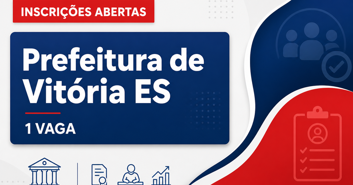 Prefeitura de Vitória: Prefeitura de Vitória - ES abre processo seletivo com vaga para nutricionista - Prefeitura de Vitória