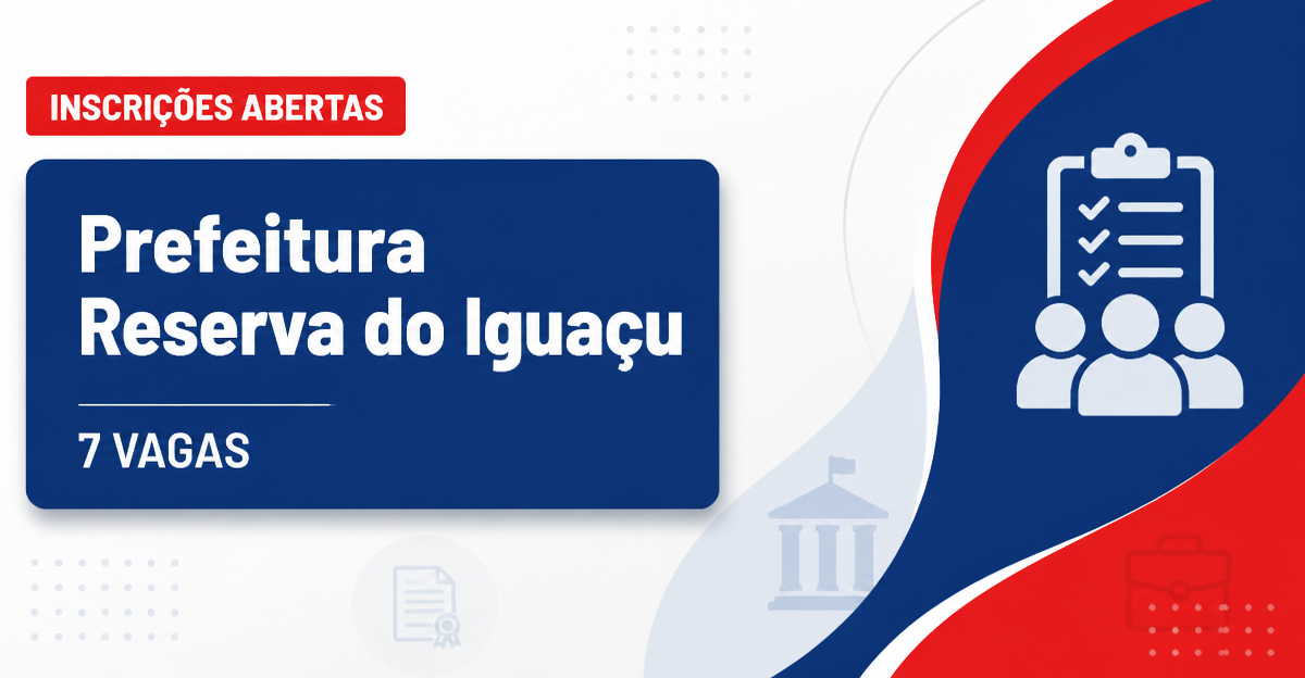 Prefeitura de Reserva do Iguaçu: Prefeitura de Reserva do Iguaçu - PR abre processo seletivo para Técnico de Enfermagem - Prefeitura de Reserva do Iguaçu