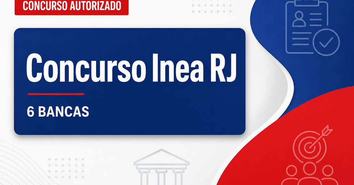 Concurso Inea RJ tem 6 bancas na disputa e cargos confirmados - Instituto Estadual do Ambiente