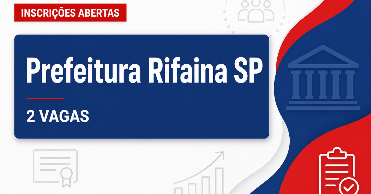 Prefeitura de Rifaina: Prefeitura de Rifaina - SP anuncia concurso público para cargo de Professor PEB II - Sala de AEE - Prefeitura de Rifaina