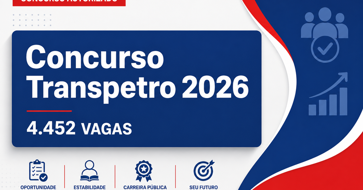 Concurso Transpetro contará com 4.452 vagas e cadastros; marcado sorteio para reserva de vagas - Petrobras Transporte S.A.