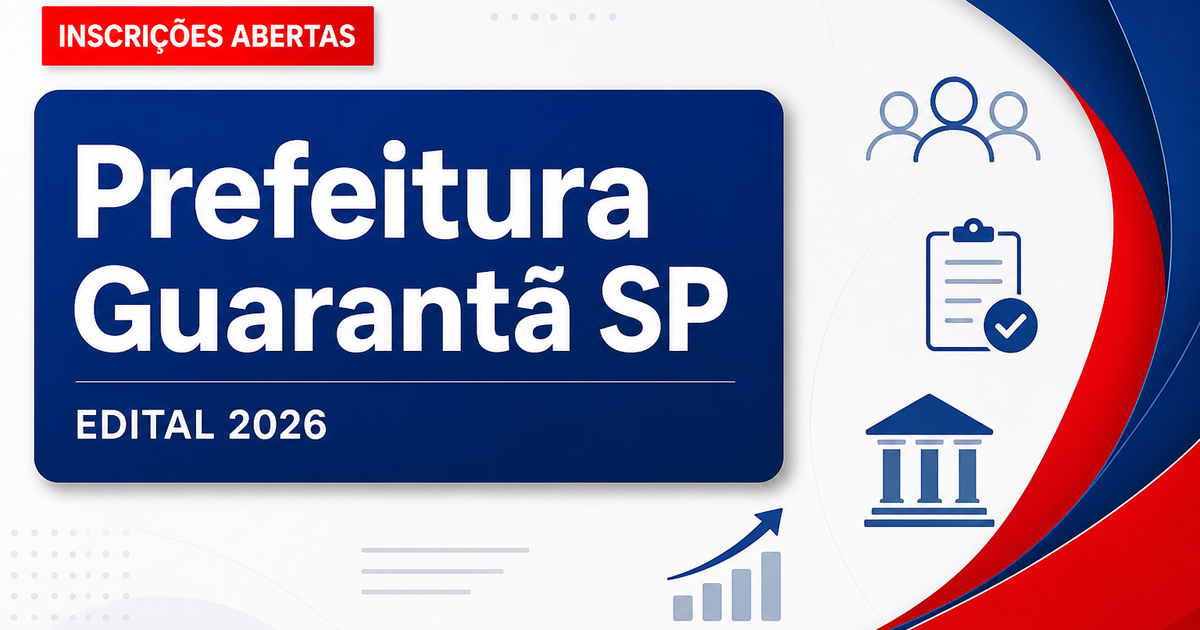 Prefeitura de Guarantã - SP abre concurso público para diversos níveis de escolaridade - Prefeitura de Guarantã