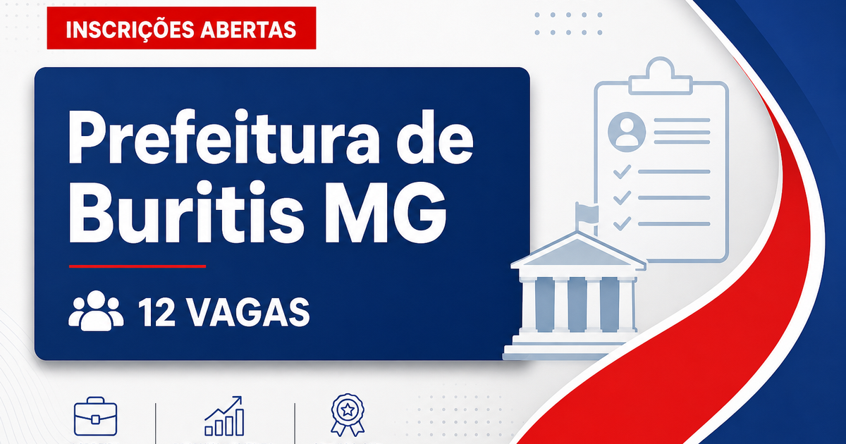 Prefeitura de Buritis: Prefeitura de Buritis - MG abre seleção com 12 vagas para cuidadores sociais - Prefeitura de Buritis