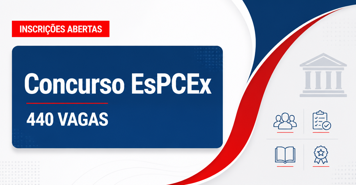 Concurso EsPCEx é prorrogado com 440 vagas de nível médio - ECEx é prorrogado com 440 vagas de nível médio