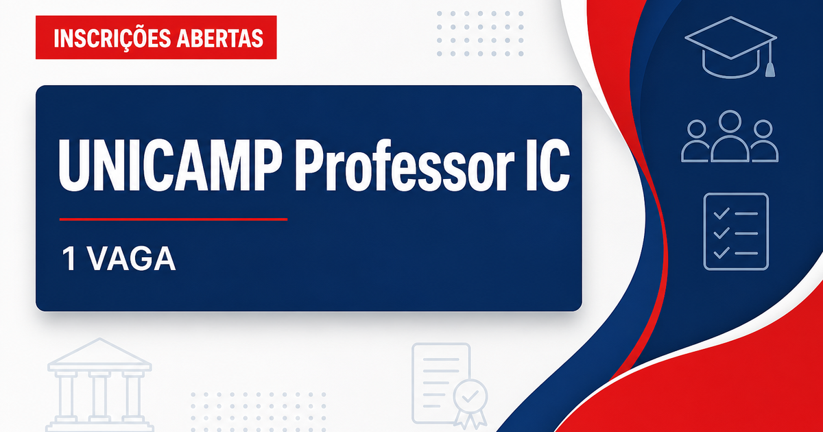 UNICAMP - Universidade Estadual de Campinas: UNICAMP - SP abre concurso para professor doutor no Instituto de Computação - Universidade Estadual de Campinas
