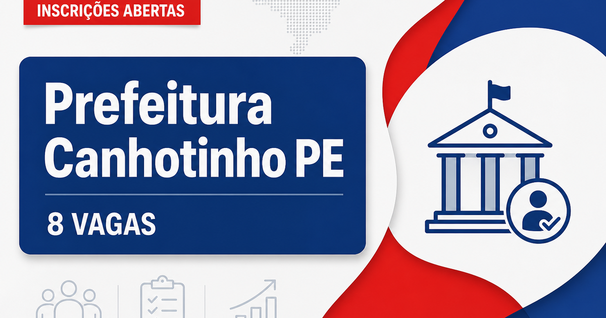 Processo seletivo Canhotinho PE abre 8 vagas para professores bilíngues - Prefeitura de Canhotinho