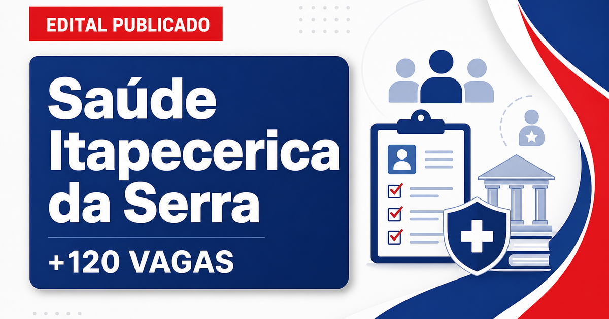 Concurso da Autarquia de Saúde de Itapecerica da Serra (SP) tem edital publicado para mais de 120 vagas - Autarquia de Saúde de Itapecerica da Serra
