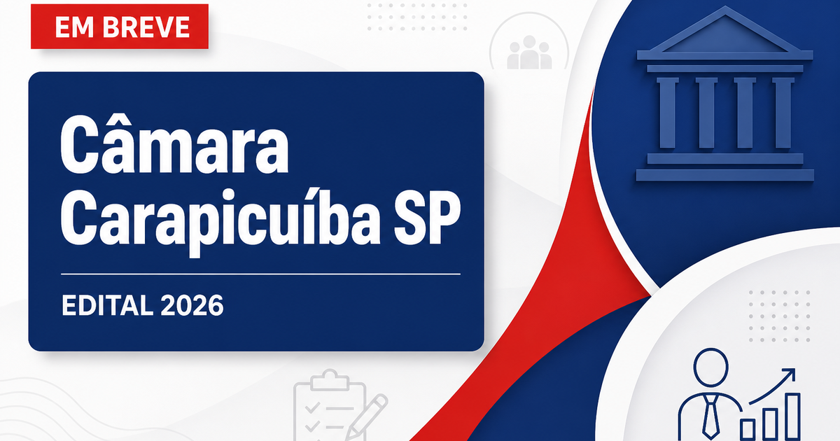 Concurso Câmara de Carapicuíba SP: nova seleção em breve para níveis médio e superior - Câmara Municipal de Carapicuíba