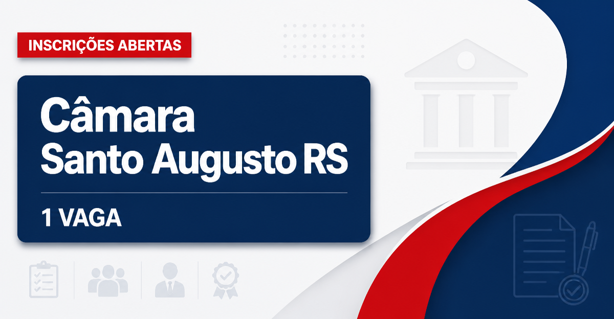 Câmara de Vereadores de Santo Augusto: Câmara de Santo Augusto - RS abre processo seletivo para Técnico em Contabilidade - Câmara de Vereadores de Santo Augusto