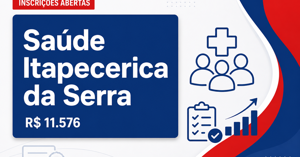 Autarquia Municipal de Saúde de Itapecerica da Serra - SP abre concurso público com salários de até R$ 11.576,25 - Autarquia Municipal de Saúde de Itapecerica da Serra