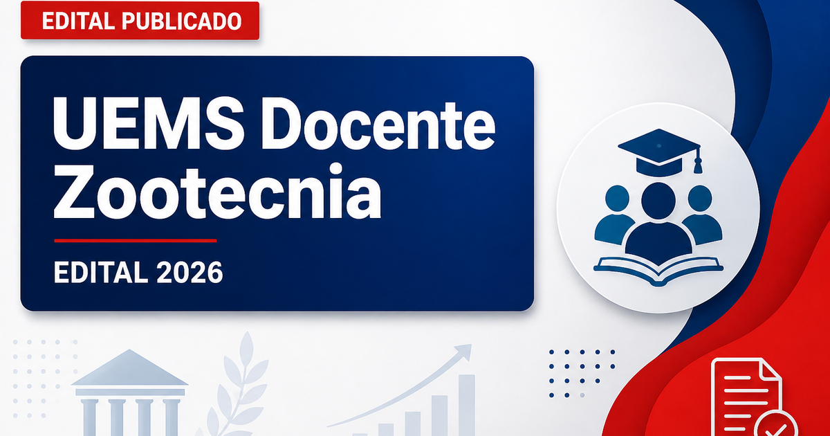 UEMS abre processo seletivo para Docente na área de Zootecnia em Cassilândia - Universidade Estadual de Mato Grosso do Sul
