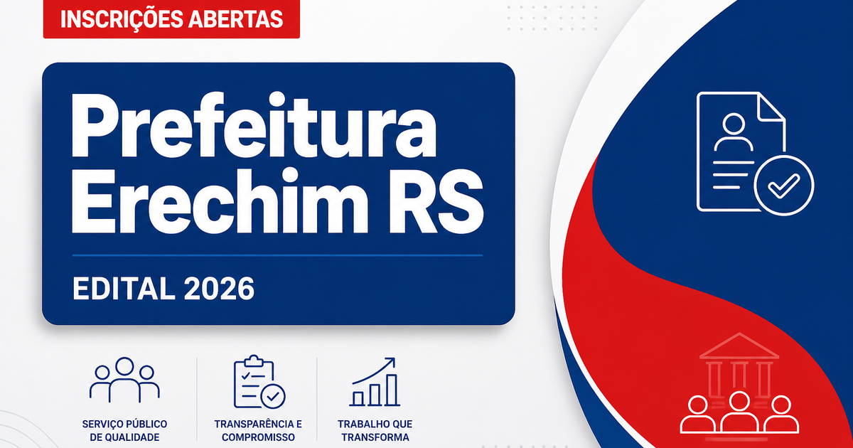 Prefeitura de Erechim - RS abre seleção para Médico Clínico Geral - Prefeitura de Erechim