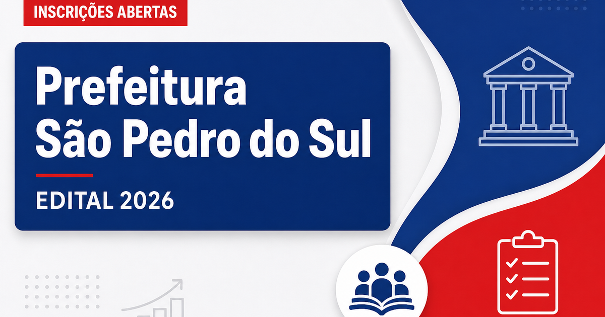 Prefeitura de São Pedro do Sul - RS abre processos seletivos para professor e operário - Prefeitura de São Pedro do Sul