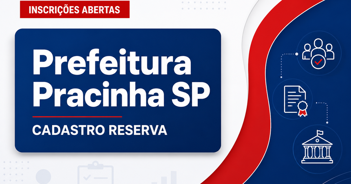 Prefeitura de Pracinha SP abre processo seletivo para cadastro de reserva de professores - Prefeitura de Pracinha