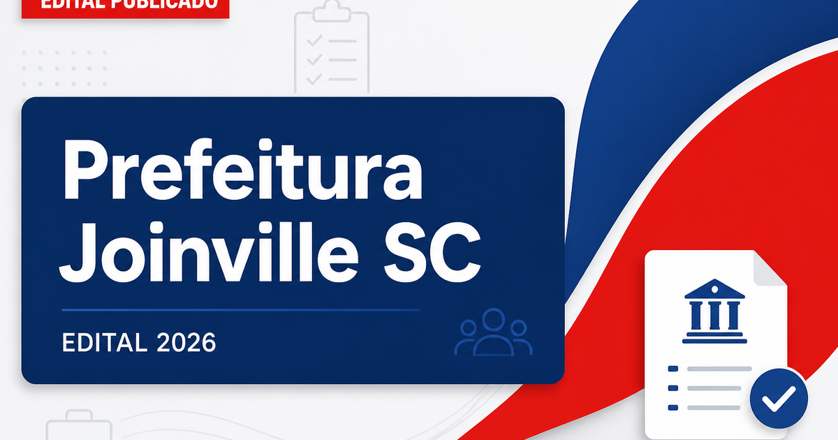 Prefeitura de Joinville - SC retifica edital de processo seletivo - Prefeitura de Joinville
