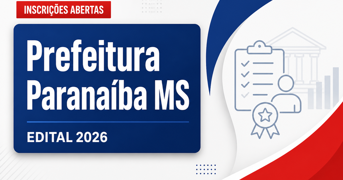 Prefeitura de Paranaíba - MS abre vagas para a Secretaria de Cultura - Prefeitura de Paranaíba