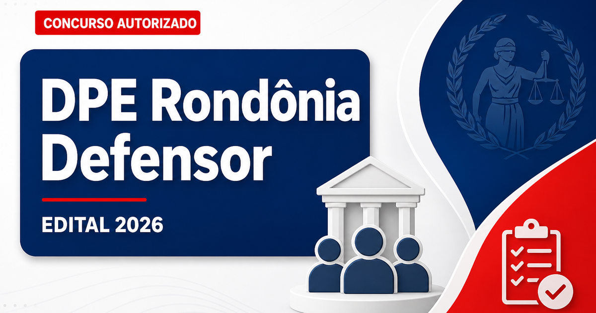 Concurso DPE RO: comissão organizadora para defensor sofre alterações - Defensoria Pública do Estado de Rondônia