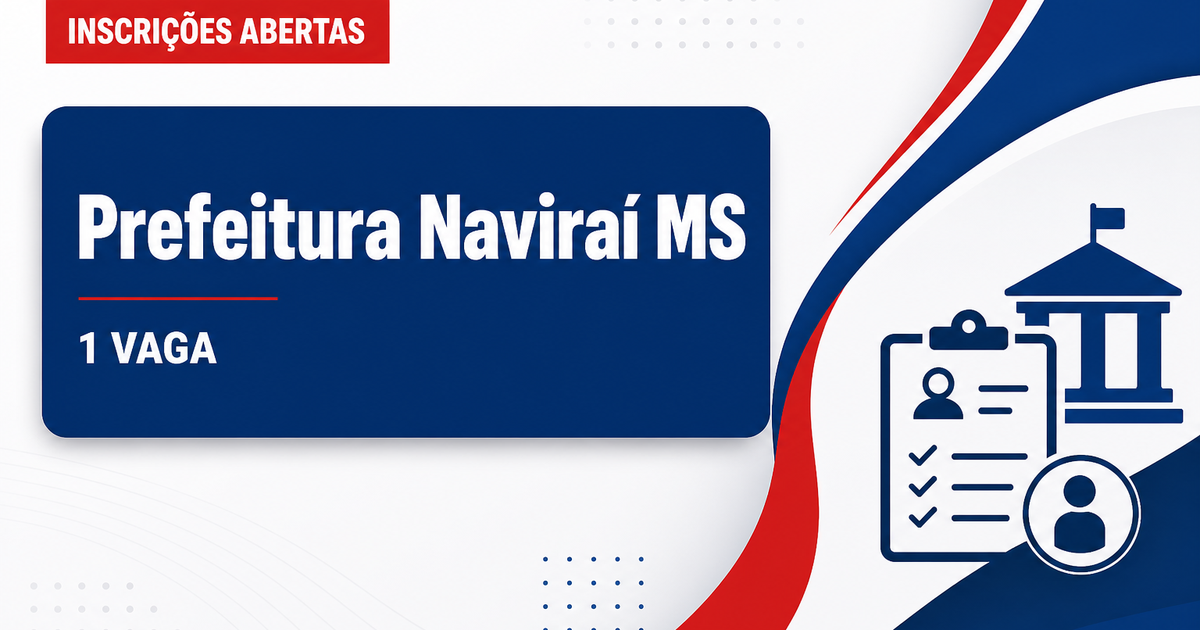 Prefeitura de Naviraí: Prefeitura de Naviraí - MS abre seleção para Topógrafo - Prefeitura de Naviraí