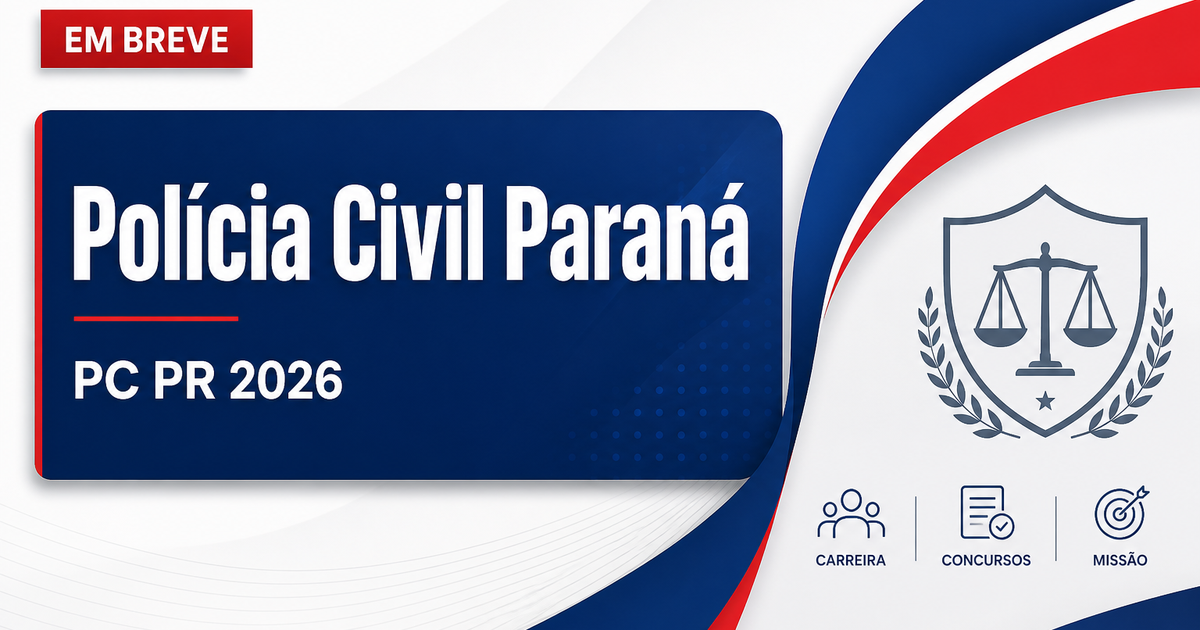 Concurso PC PR: tecnólogo pode concorrer às vagas? Entenda! - Polícia Civil do Paraná