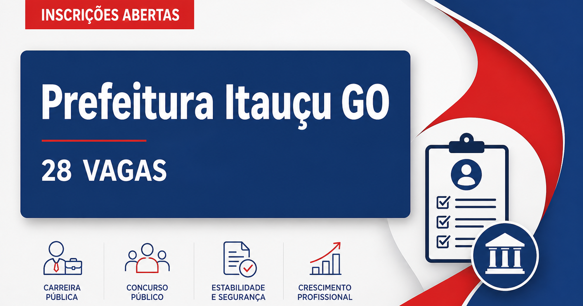 Prefeitura de Itauçu: Prefeitura de Itauçu - GO abre processo seletivo para professores de apoio e de educação infantil - Prefeitura de Itauçu
