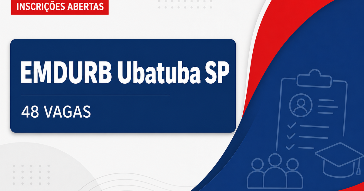 EMDURB - Empresa Municipal de Desenvolvimento Urbano de Ubatuba: EMDURB de Ubatuba - SP abre concurso com vagas imediata - Empresa Municipal de Desenvolvimento Urbano de Ubatuba