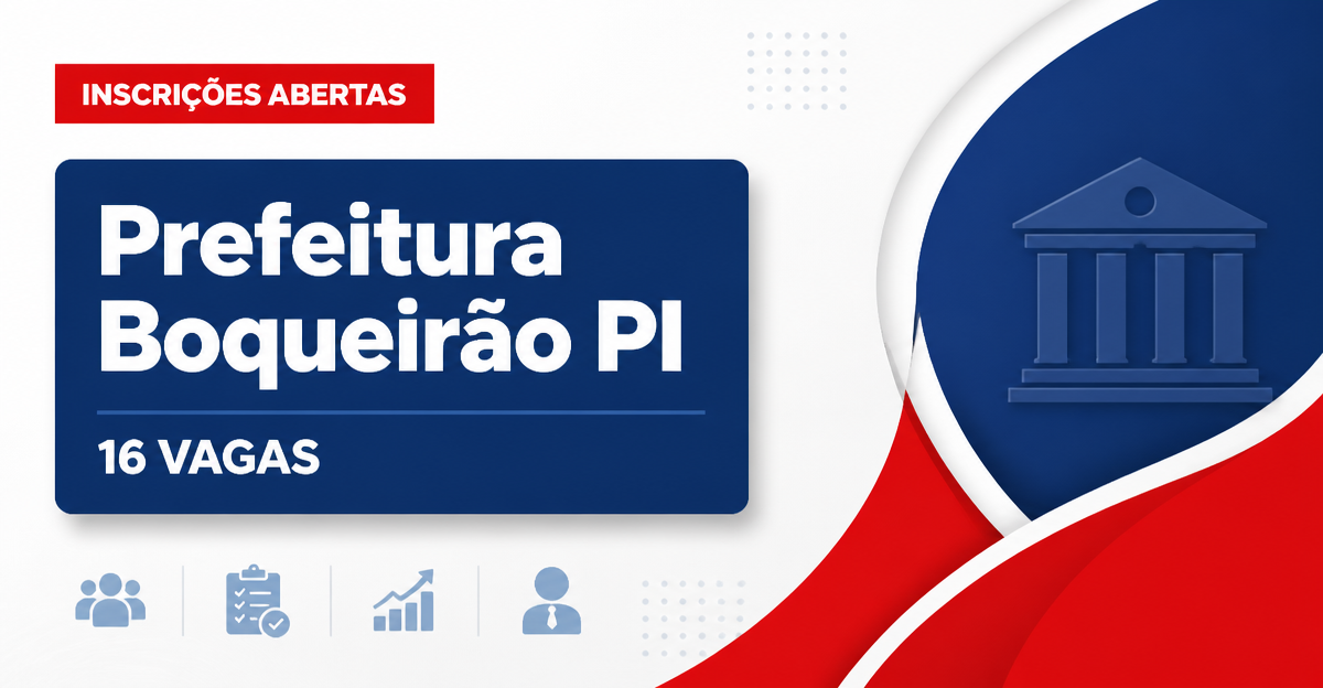 Prefeitura de Boqueirão do Piauí PI abre processo seletivo com 16 vagas para docentes - Prefeitura de Boqueirão do Piauí