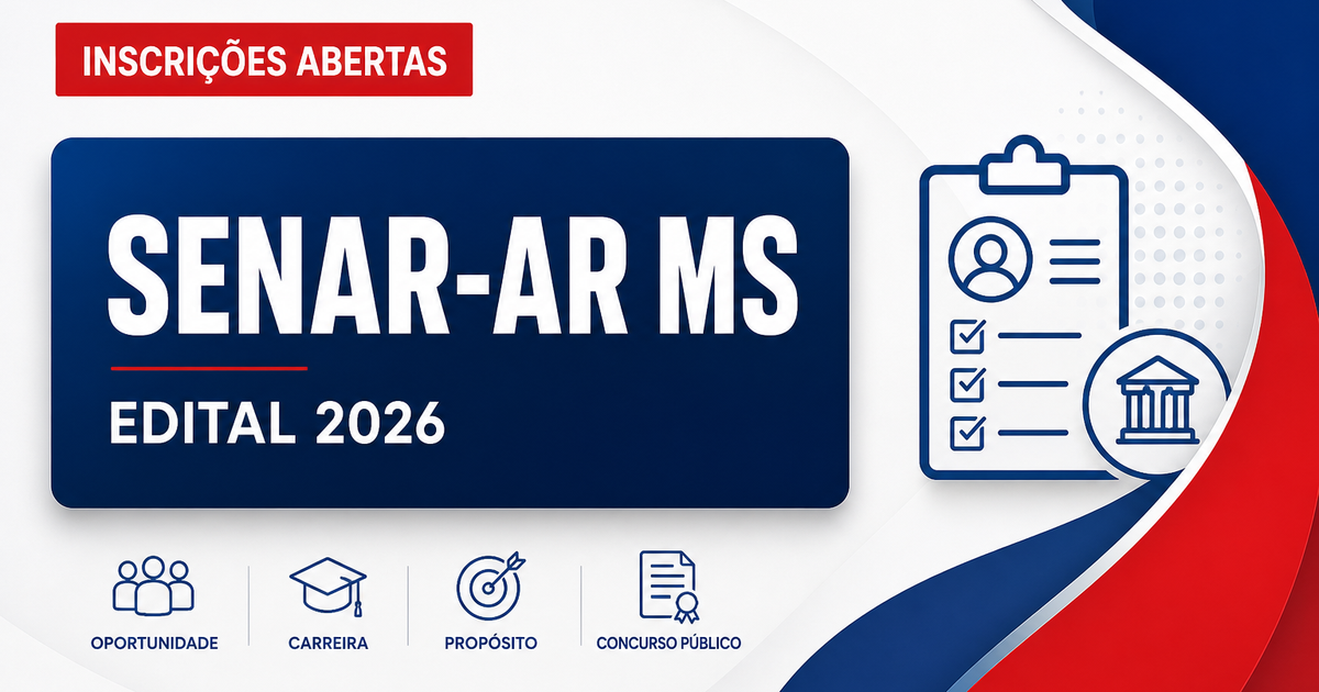 SENAR-AR - MS abre seleção com vagas para cargos de nível superior - Serviço Nacional de Aprendizagem Rural - Administração Regional de Mato Grosso do Sul