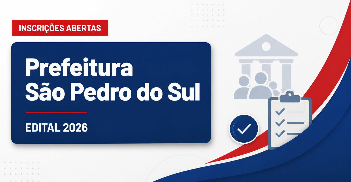Prefeitura de São Pedro do Sul RS abre processo seletivo para operário - Prefeitura de São Pedro do Sul