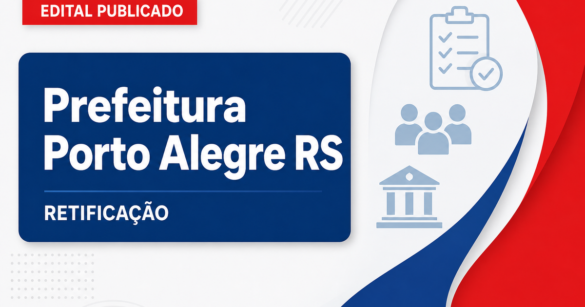 Prefeitura de Porto Alegre RS retifica concurso para agente de fiscalização - Prefeitura de Porto Alegre