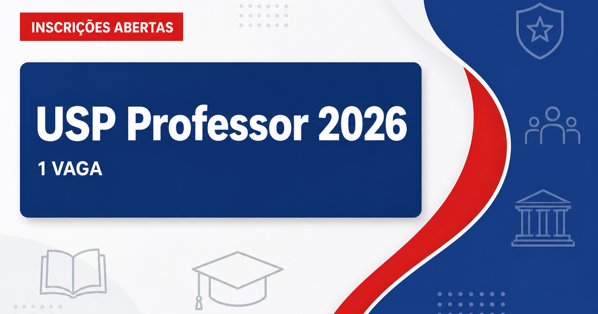 USP - Universidade de São Paulo: USP abre processo seletivo para Professor Contratado no Instituto de Relações Internaci - Universidade de São Paulo