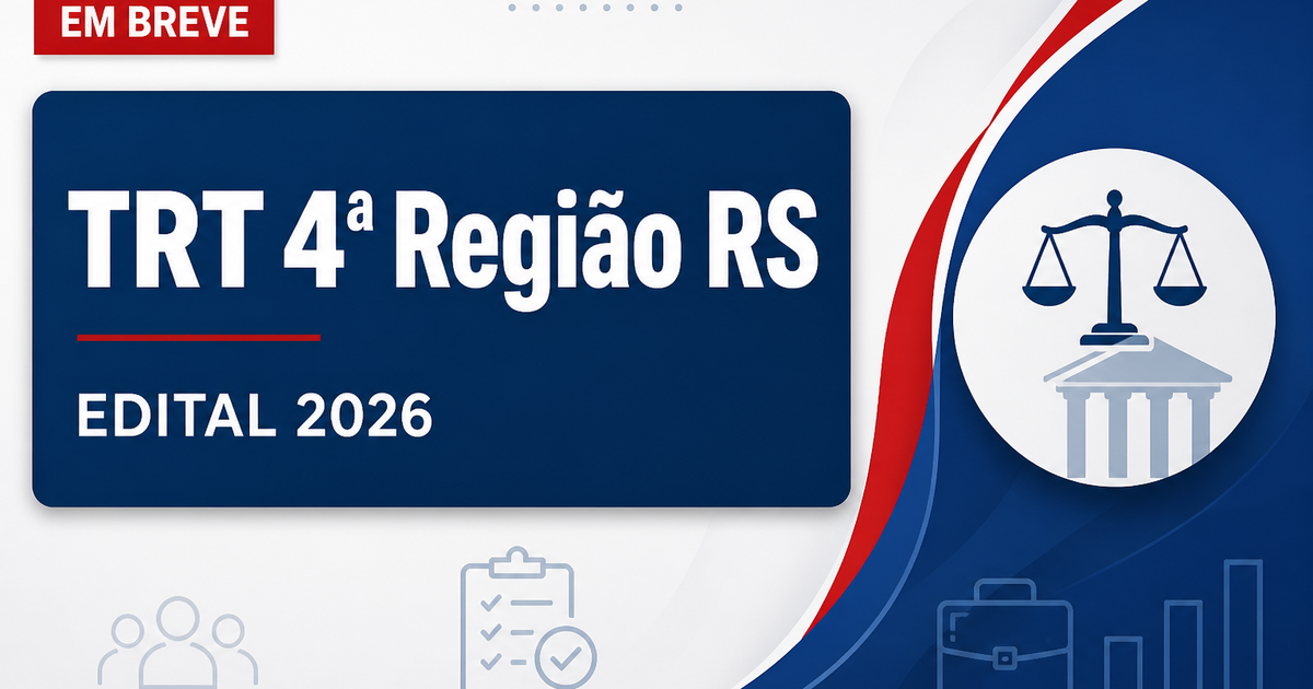Concurso TRT RS tem cargos revelados; veja a lista prevista! - Tribunal Regional do Trabalho da 4ª Região