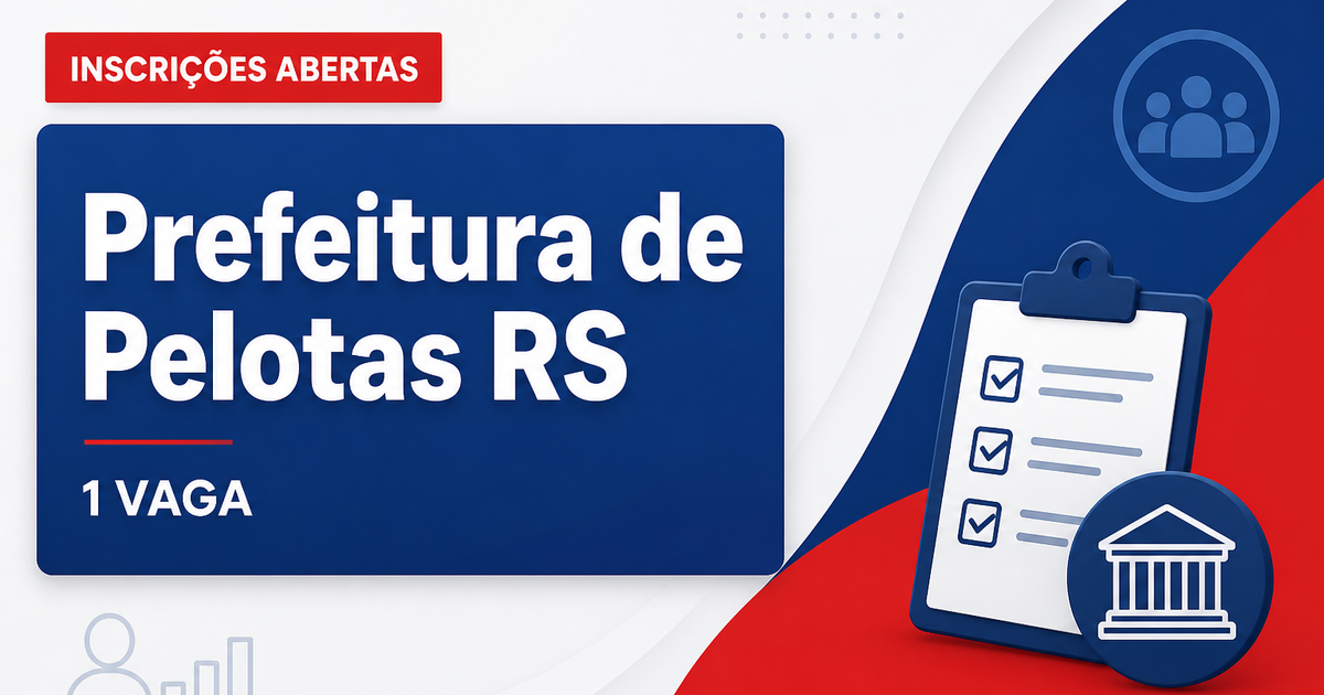 Prefeitura de Pelotas RS abre processo seletivo com 1 vaga para cozinheiro - Prefeitura de Pelotas