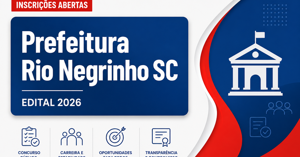 Prefeitura de Rio Negrinho - SC abre seleção para Médico Psiquiatra - Prefeitura de Rio Negrinho