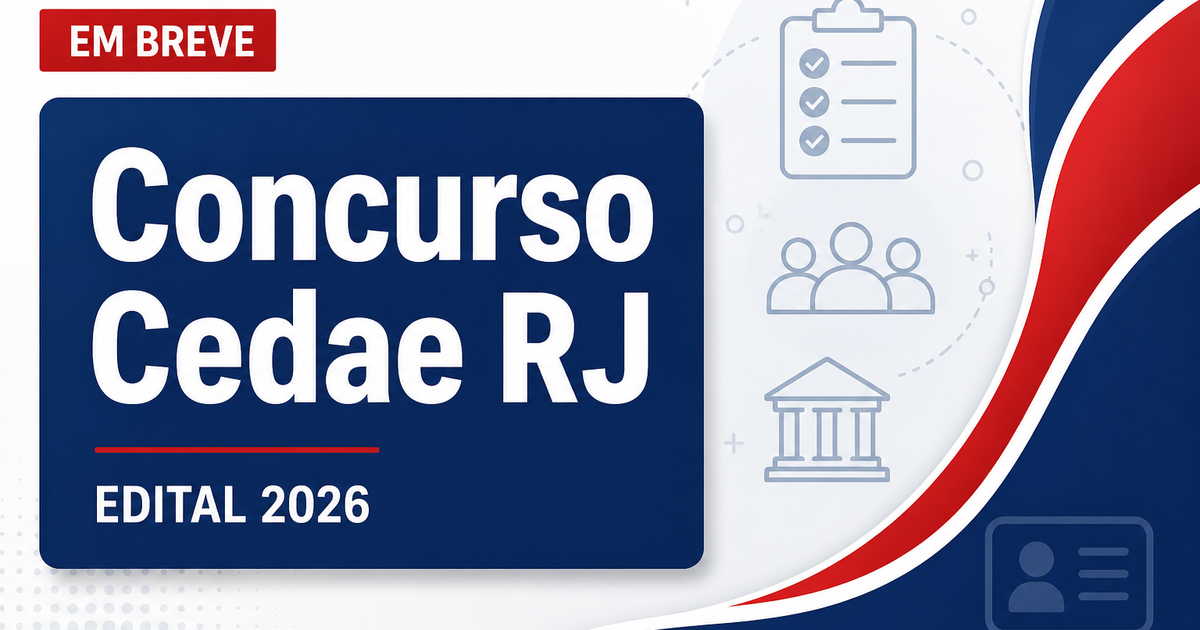 Concurso Cedae: plano de cargos será revisto para novo edital - Companhia Estadual de Águas e Esgotos do Rio de Janeiro