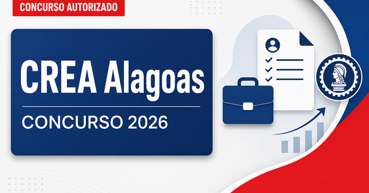 Concurso CREA AL: contratada banca organizadora para nova seleção - Conselho Regional de Engenharia e Agronomia de Alagoas
