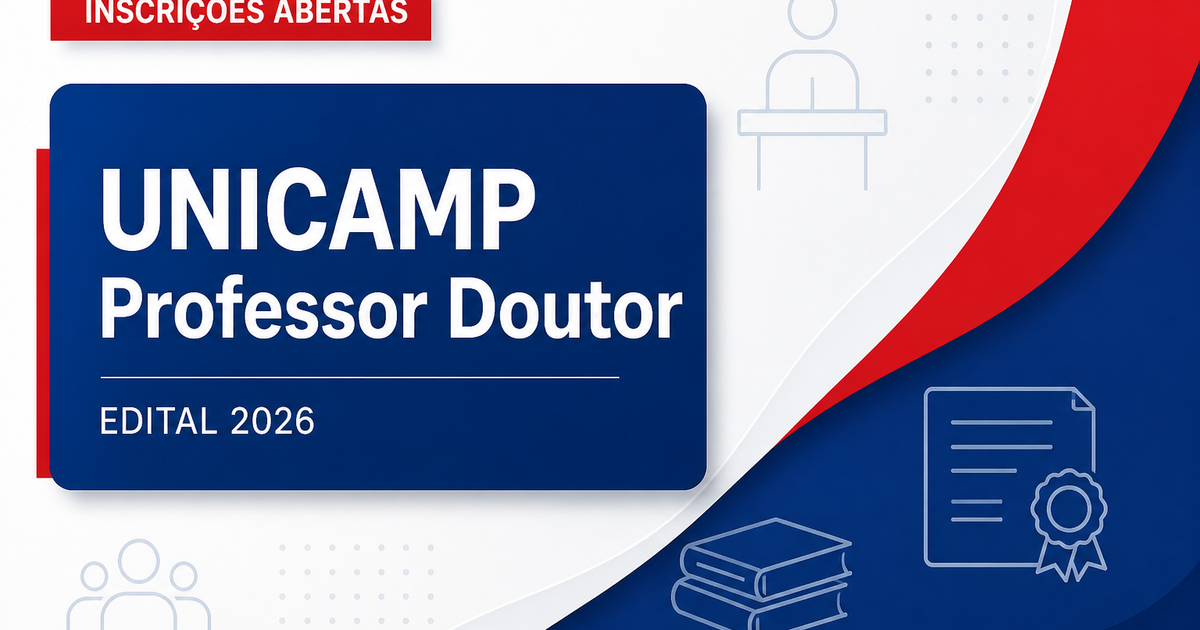 UNICAMP - SP abre concurso para Professor Doutor em Educação Física e Sociedade - Universidade Estadual de Campinas