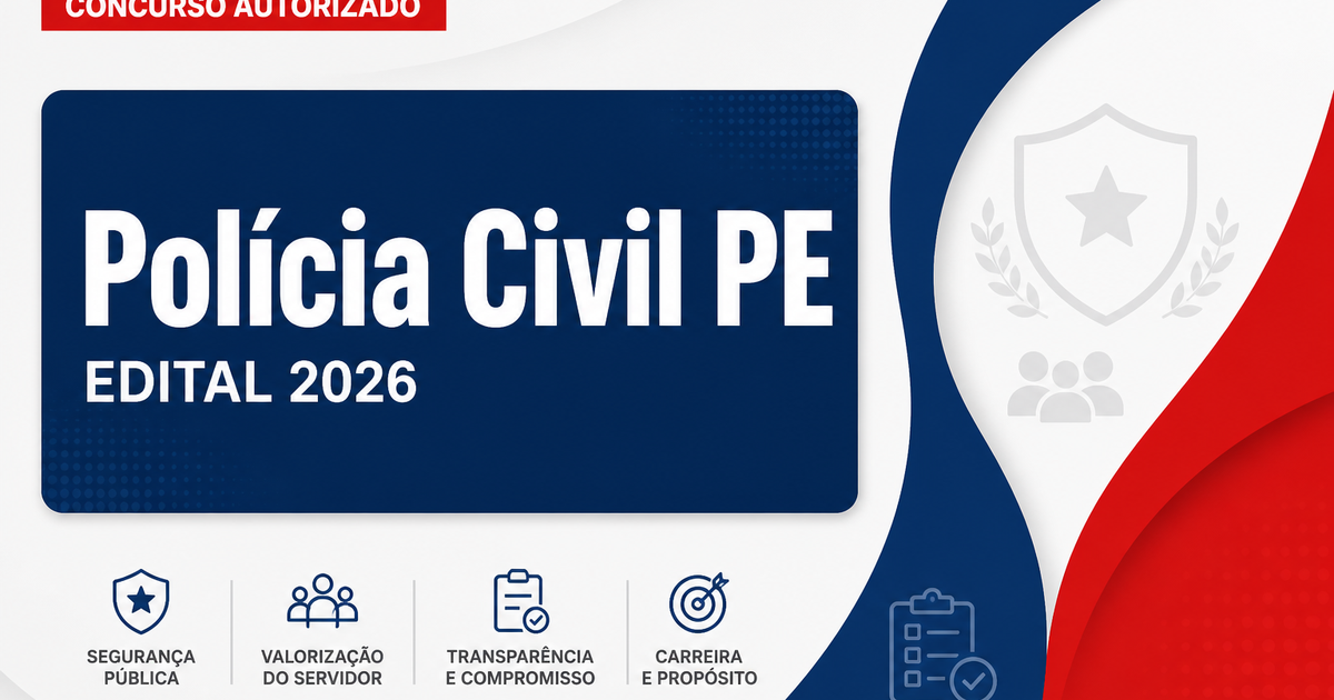 Concurso PC PE: TCE recomenda nomeações antes do novo edital - Polícia Civil de Pernambuco