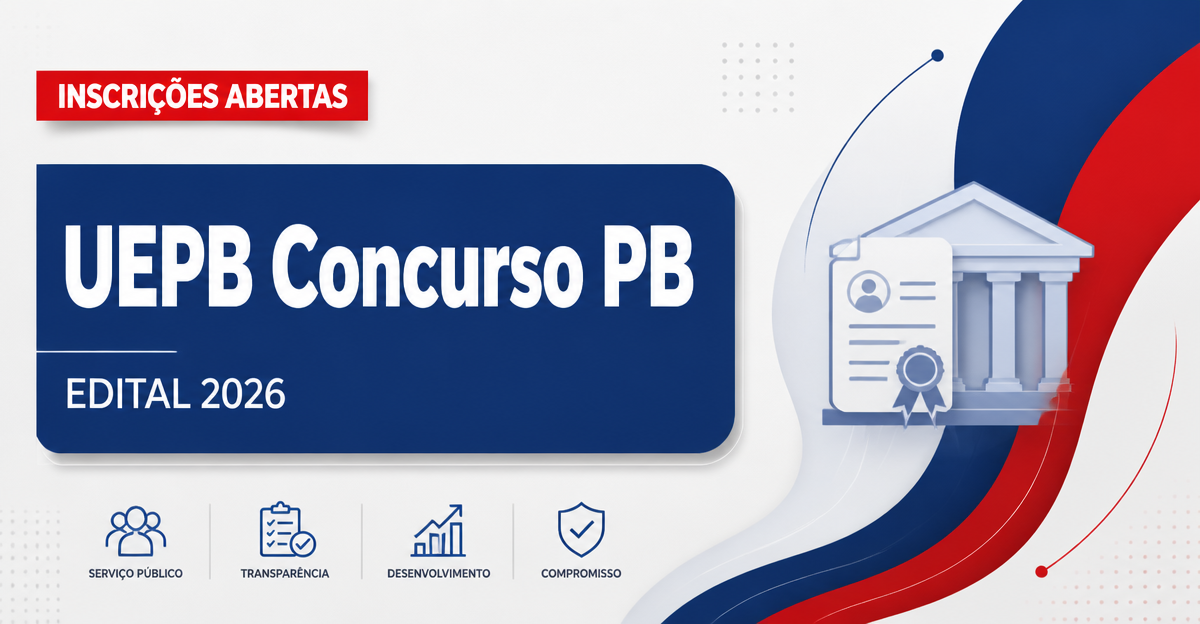 Concurso da UEPB abre inscrição para níveis fundamental e técnico - Universidade Estadual da Paraíba